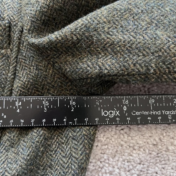 Boden British Tweed By Moon Herringbone Blazer Womens UK 10/ US 6 Green Wool - Picture 11 of 15